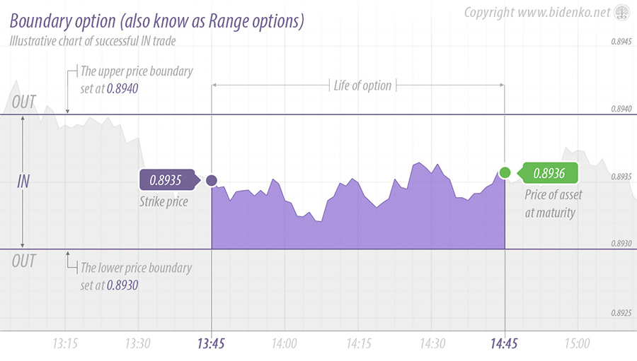 An example of how a Boundary option works